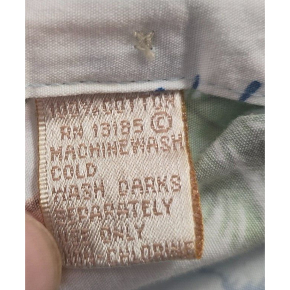 Campia Moda Shirt Men's L Blue Colorful Hawaiian Tropic Button Down Short Sleeve - Picture 6 of 16